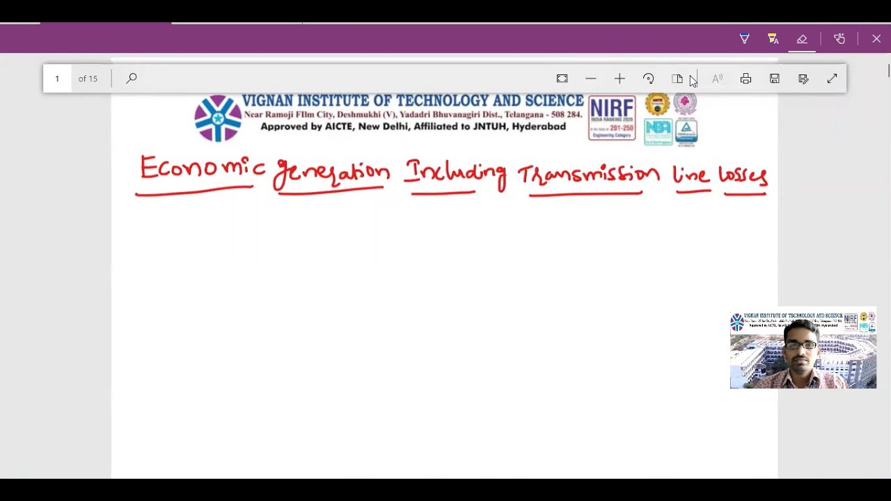 Transmission Line Loss Formula and Finding BCoefficients PSOC UNIT