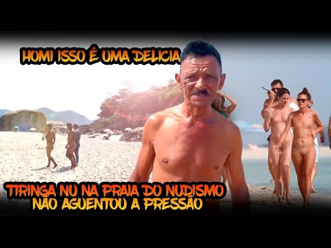 TIRINGA NU NA PRAIA DO NUDISMO NÃO AGUENTOU A PRESSÃO😱