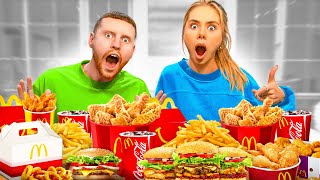 EATING THE ENTIRE MCDONALD'S MENU! MUKBANG W/ BEHZINGA