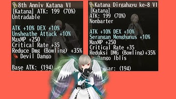 8th Anniv VI Katana NPC - Toram Online