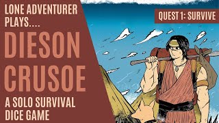 Dieson Crusoe | A solo island survival dice game - Quest 1