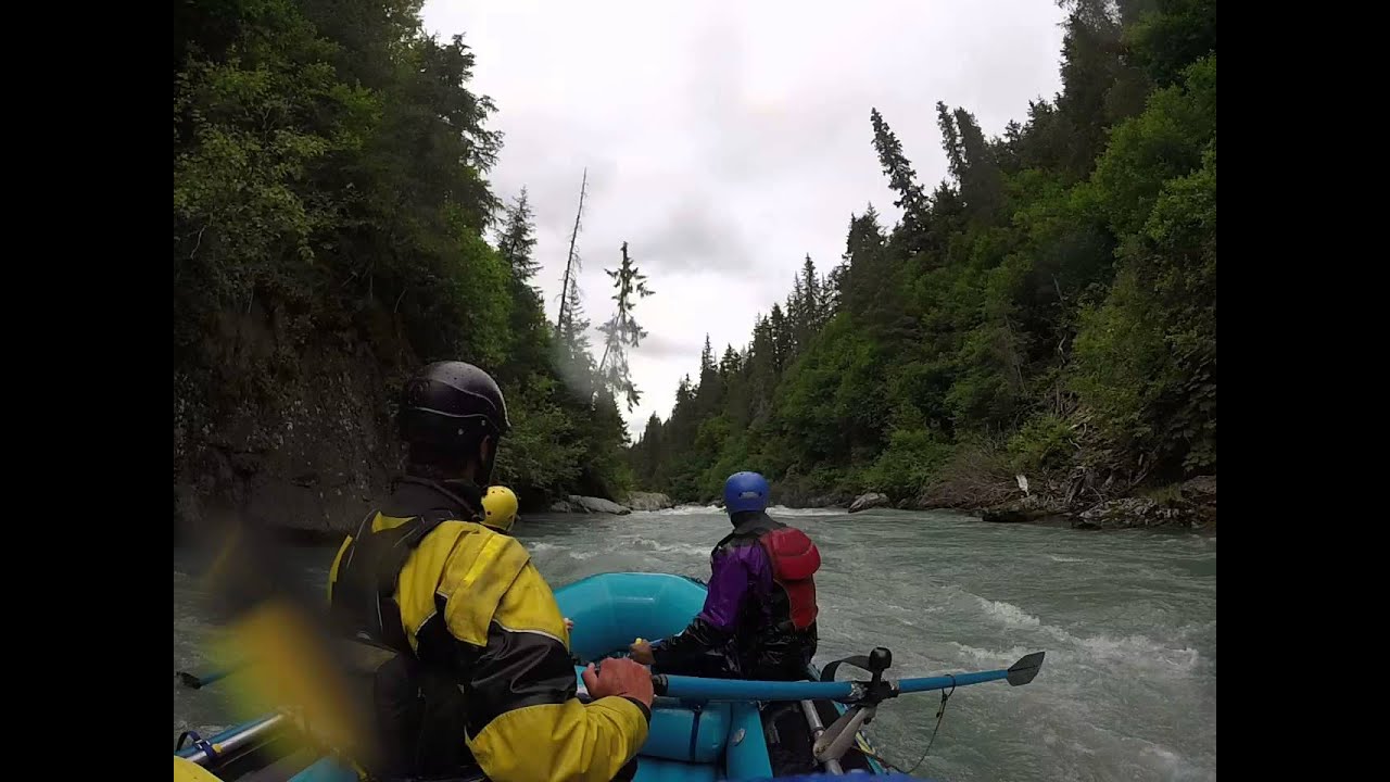 White Water Rafting Class V, Six Mile Creek, Alaska, part III YouTube