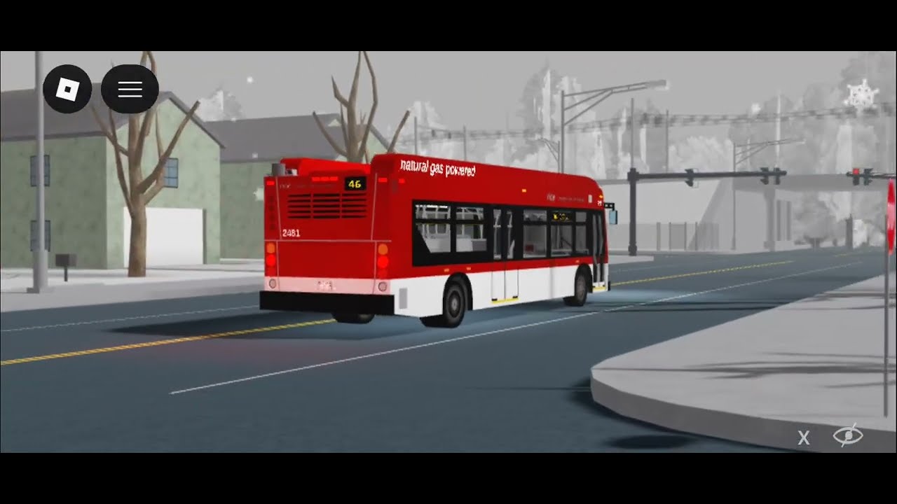 New flyer XN40 route 46 (winter)