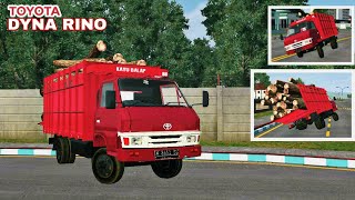 Mod Truck Toyota DYNA RINO Muat Kayu | Oleng Parah | BUSSID V3.6.1