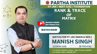 RANK & TRACE OF MATRIX