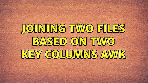 Joining two files based on two key columns awk