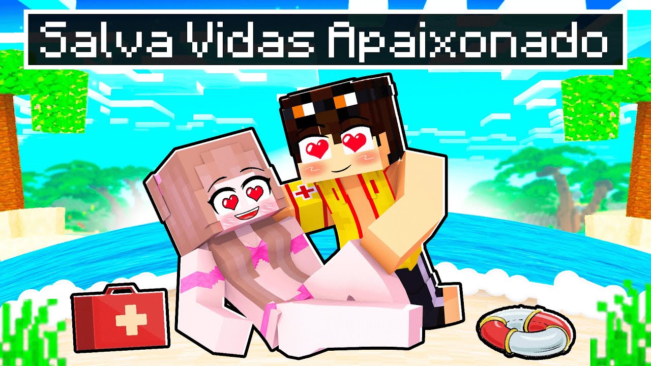 O SALVA VIDAS está APAIXONADO pela LAYSA no MINECRAFT!