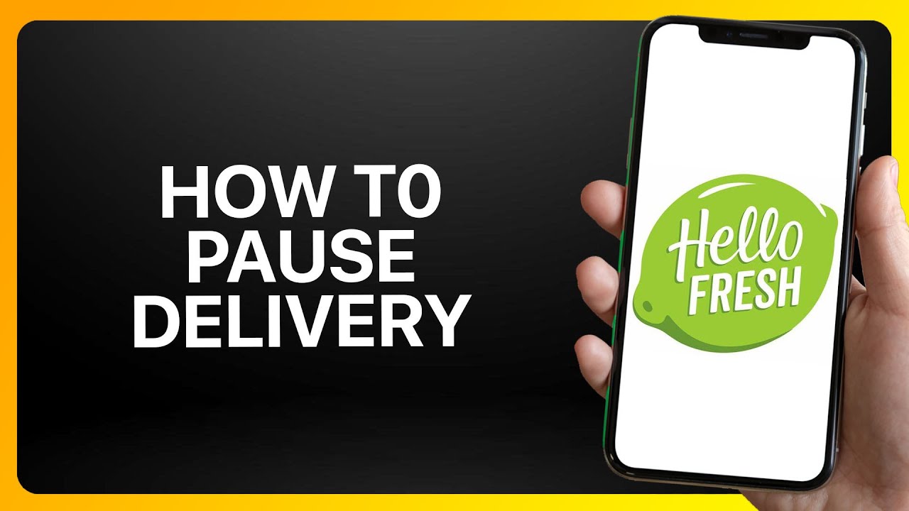 Hellofresh Delivery Driver How To Pause HelloFresh Delivery Tutorial - YouTube