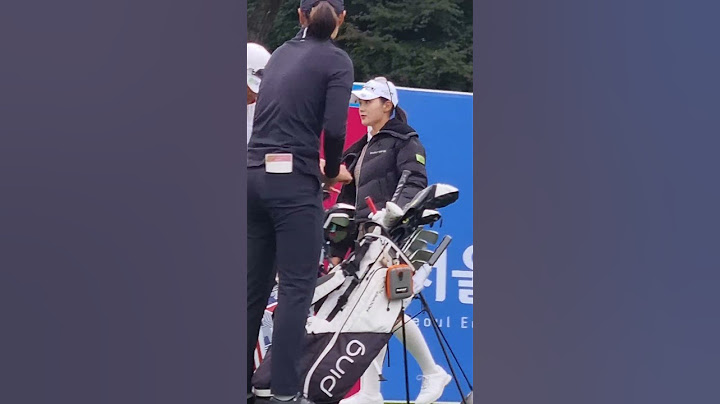 박현경 몸푸는 중, 캐디 아버지 이제 오셨네요! #박현경 #골프 #klpga #스윙