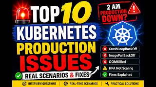 🚨 Top 10 Kubernetes Production Issues |Real Interview Scenarios & Fixes