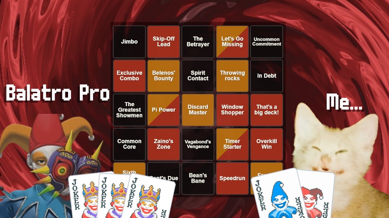 I challenged a Balatro Pro to Lockout Bingo...