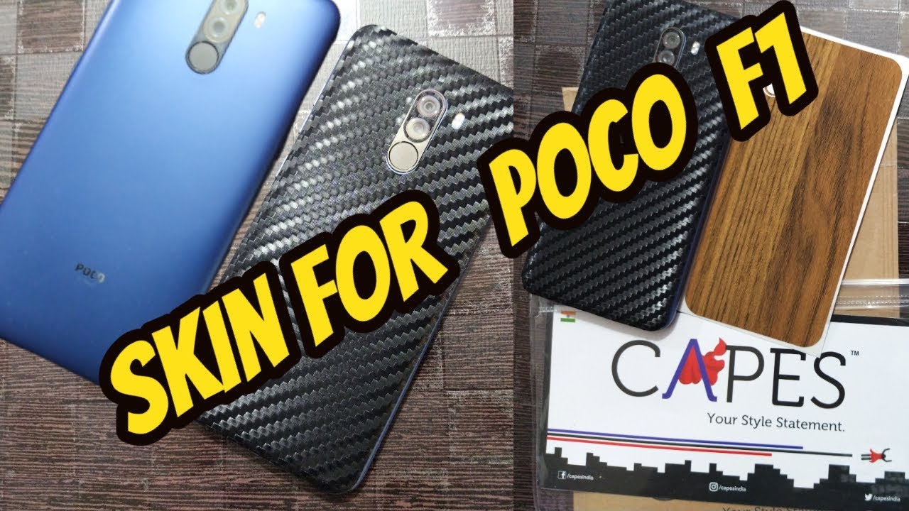 [Hindi] Poco F1 New Skins from Capesindia - Carbon Fiber