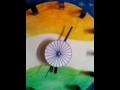 Indian flag clock