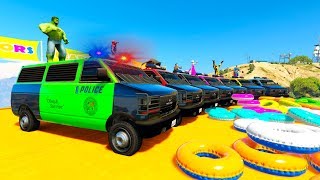 POLICE VAN SUPERHERO LEARN NUMBERS การ์ตูนสำหรับเด็กและทารก 3D ภาพเคลื่อนไหว