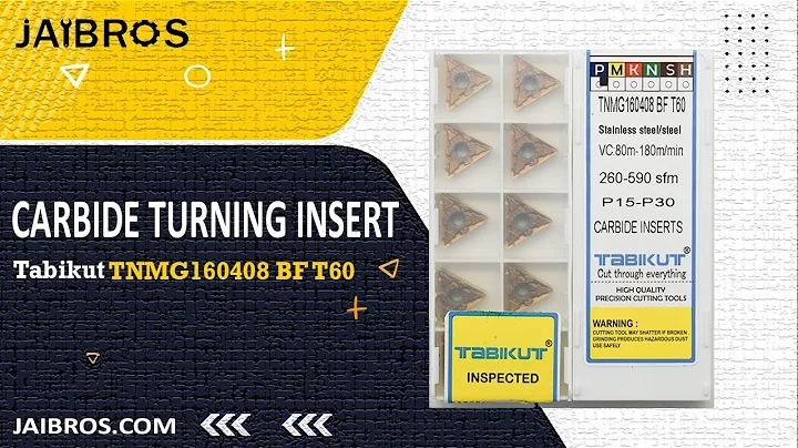 TNMG1604/04/08/12 BF T60 Tabikut Stainless Steel Grade Carbide Insert - Jaibros