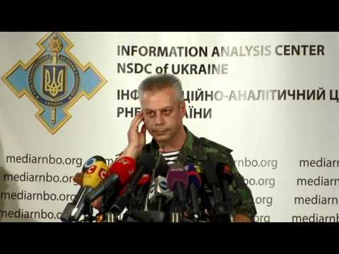 Andriy Lysenko. Ukraine Crisis Media Center, 12th of August 2014