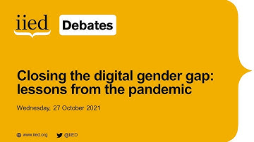 Closing the digital gender gap: lessons from the pandemic