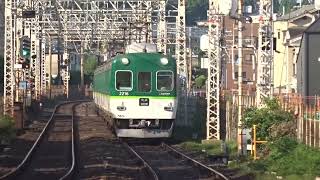 【運用激減の2200系】京阪2200系2216編成 三和踏切通過