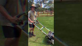 Lawn Care Rookie  #lawncare #lawn #lawnmowing #howtowithdoc #tackyfarmlady