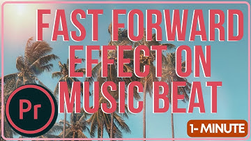 How to Create a Fast Forward Effect on Music Beat Premiere Pro | Learn Adobe #adobepremierepro