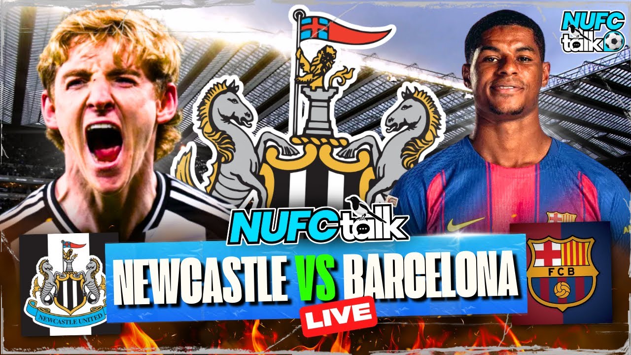 NEWCASTLE UNITED vs BARCELONA | Match Day Live | Champions League Live