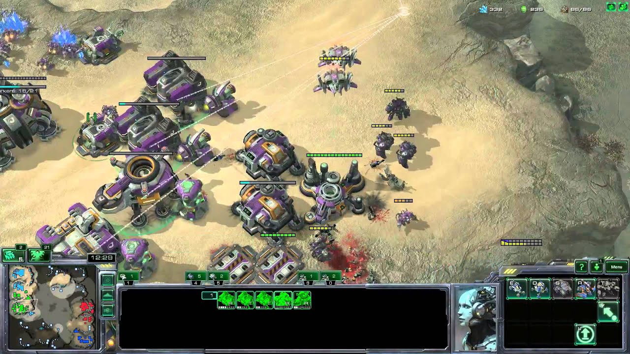 SC2 HotS - 2v2 - Reaper harass - YouTube