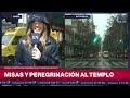 San Cayetano: misas, peregrinación y visita al templo en medio de una alerta por tormentas