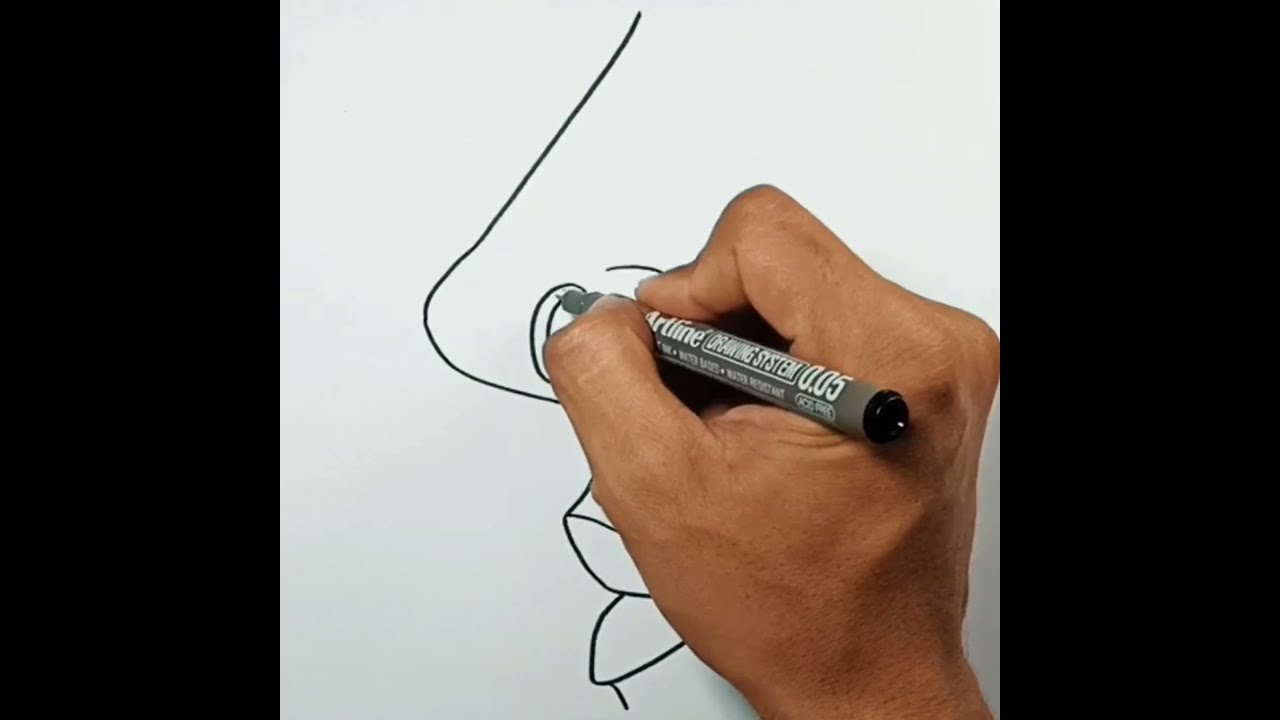 Piercing Draw Simple How To Draw A Nose With A Piercing