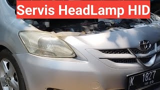 cara perbaiki lampu utama mati tipe HID  ,unit toyota vios gen 2 #toyotavios
