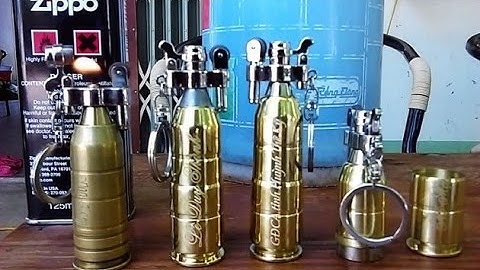 Bật lửa (Hộp quẹt) bằng vỏ đạn 12ly7 khắc theo yêu cầu rẻ nhất Hà Nội
