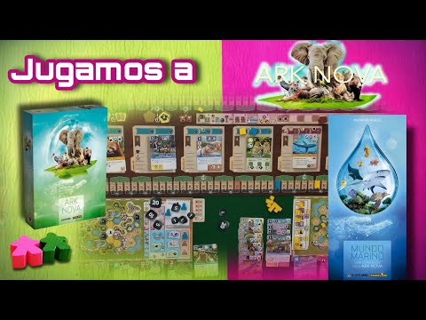 Partida a Ark Nova con expansión Mundo Marino