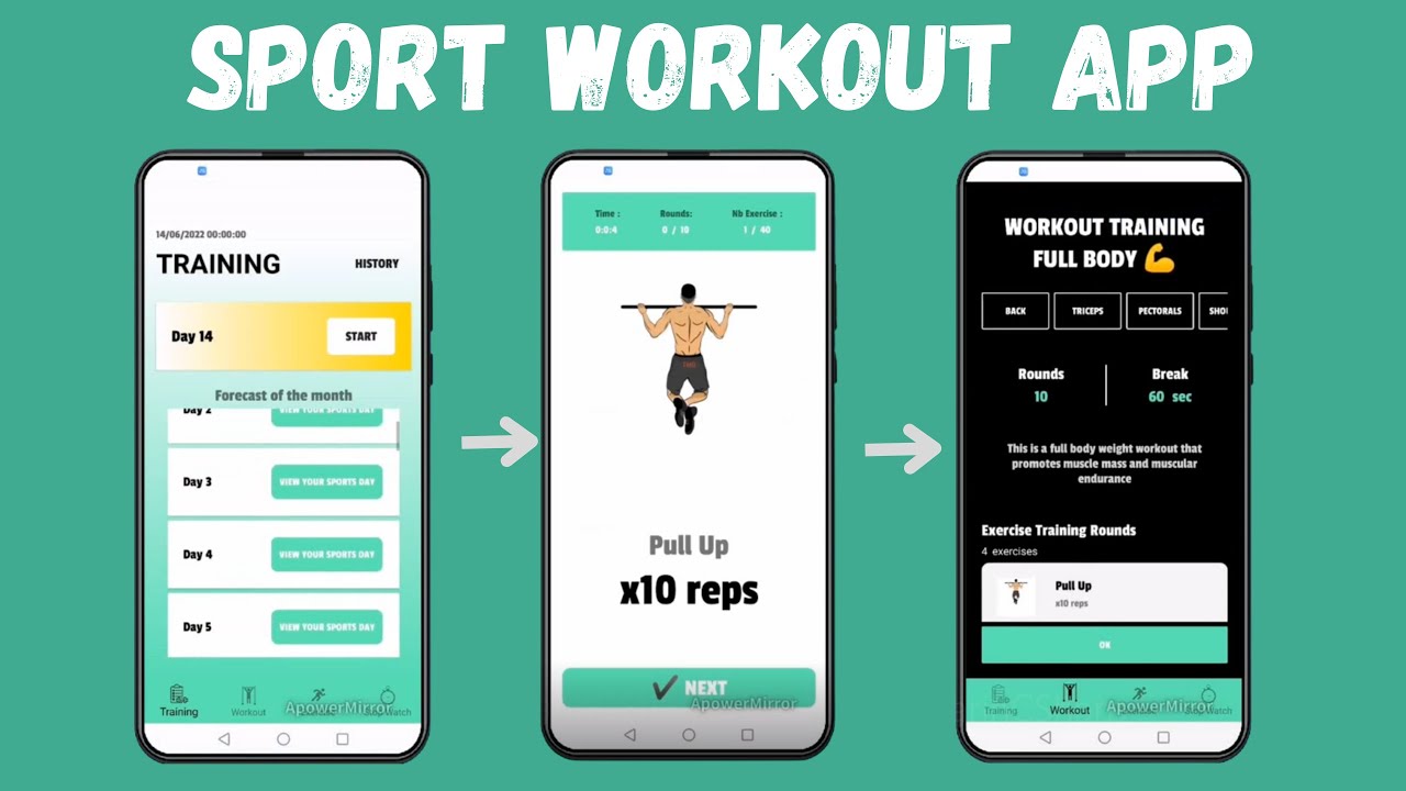 Sport Workout App C# Mobile, SOURCE CODE