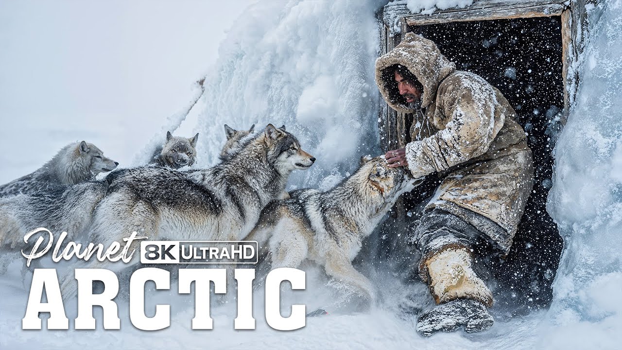 Arctic Wild | Alone Against 50 Wolves at His Ice Cave Fridge | Full Documentary