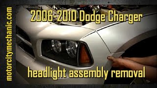 2006-2010 Dodge Charger headlight assembly removal.....NOT THE BULB!