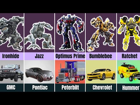 Cars by Live Action Transformers Movies (1-7)