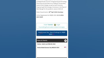 WBJEE 2023 OFFICIAL ANSWER KEY RELEASED #physicswithsajal #wbjee #wbjee2023 #physics #shorts