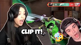 Valkyrae hits this insane Head Shot & Foolish can't believe it