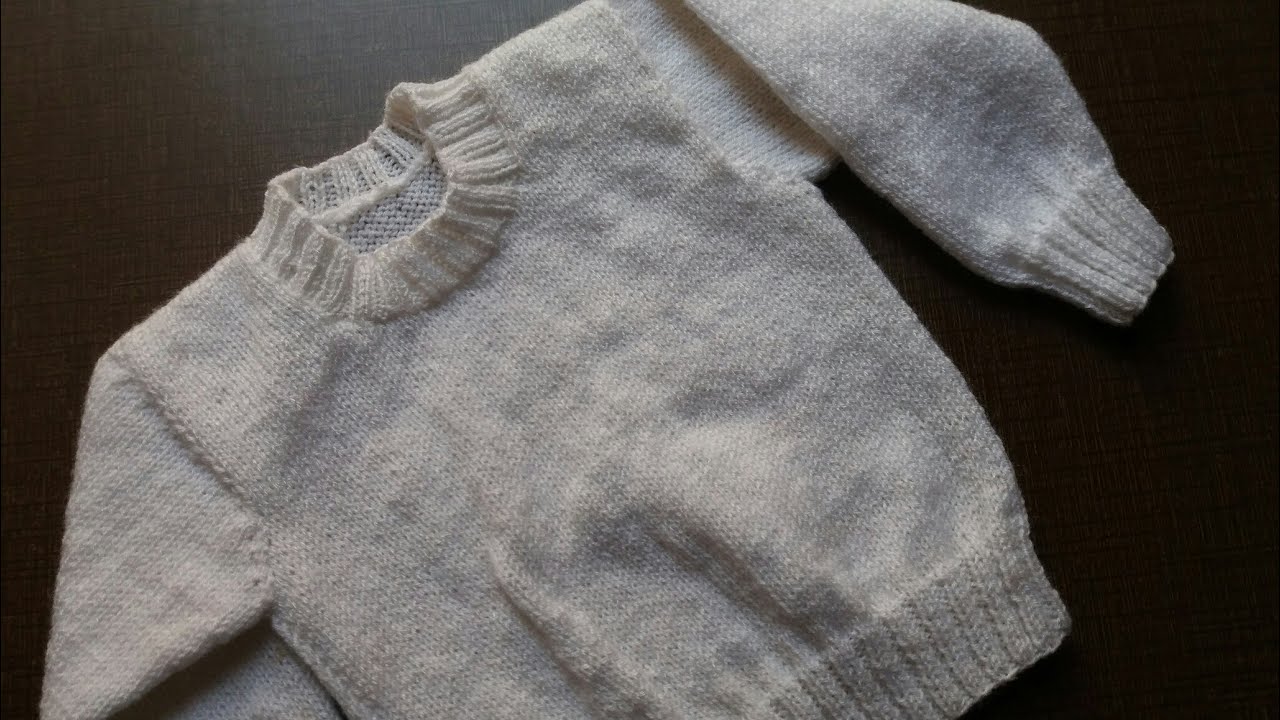 Plain sweater for kids / knitting design for beginners