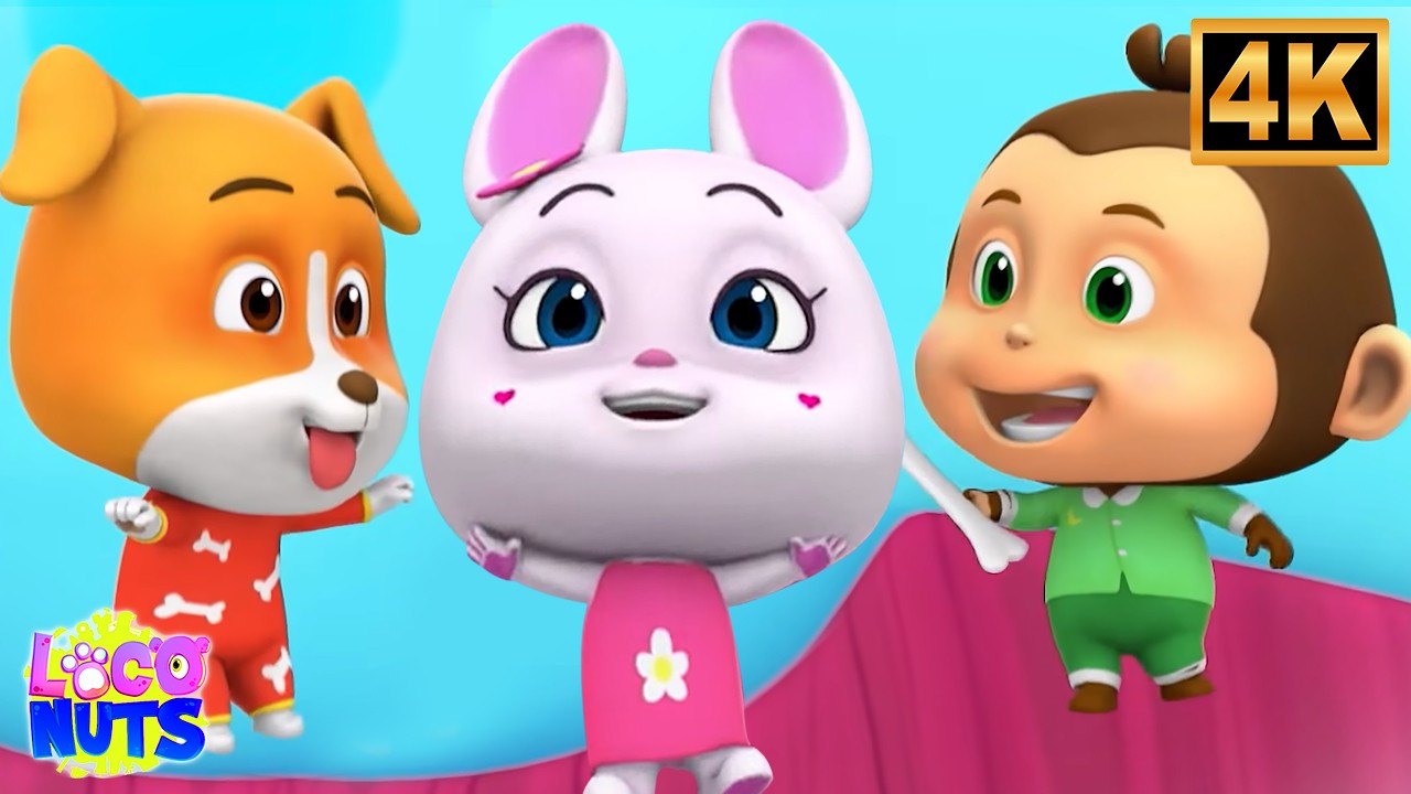 Five Little Babies Jumping on the Bed | Fun Nursery Rhyme & Kids Song