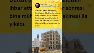 “Kârı Değil, Canı Düşündü: Kusurlu Binayı Yıktı”