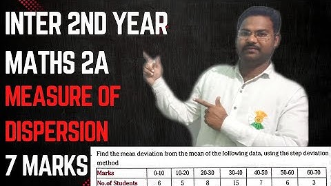 Mean deviation about Mean in telugu||Inter2ndYearMaths2A@maths naresh eclass