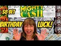 $8 BET! BIRTHDAY LUCK & BONUSES ON MIGHTY CASH