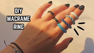 How to Make Square and Spiral Knot Macrame Ring • Macrame Ring Tutorial Net Worth