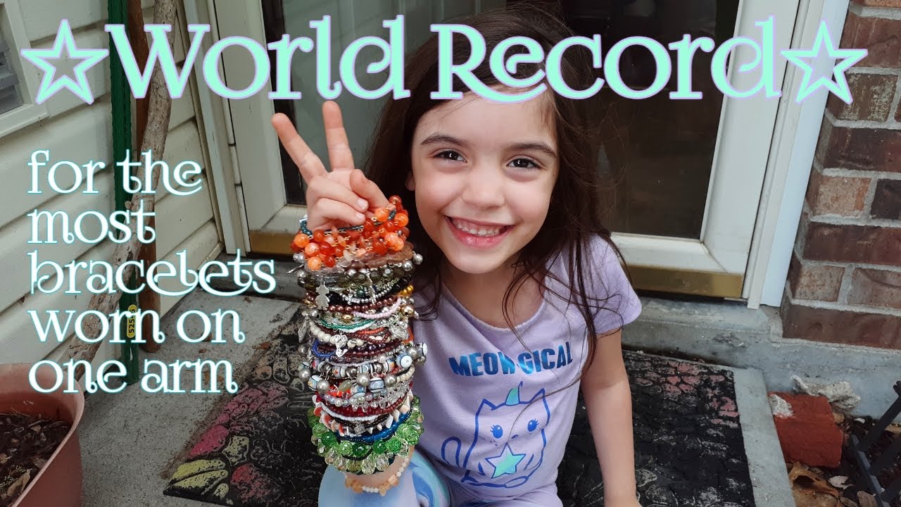 World Record for the Most Bracelets Worn On One Arm YouTube
