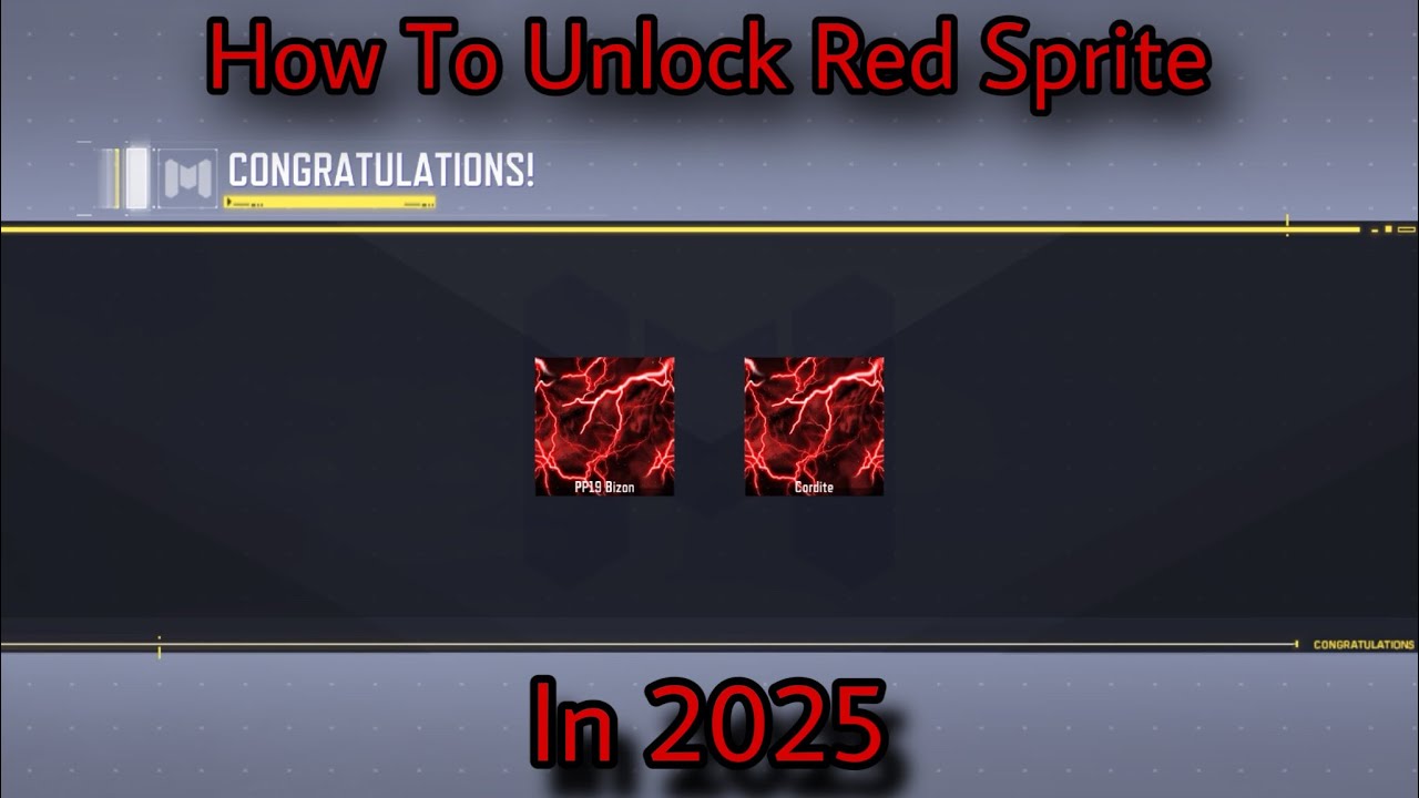 How To Unlock Red Sprite in 2025 in Call of Duty Mobile!