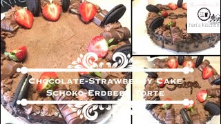 Strawberry-Chocolate Drip Cake | Erdbeer-Schoko Drip Torte by Fari‘s Kitchen
