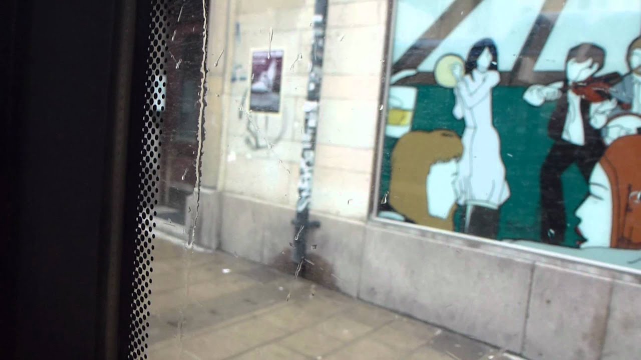 SL, Keolis Busslink Volvo 7500 bus ride, with broken speaker system, Line 4 to Hornstull