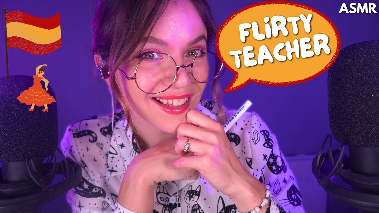 ASMR Flirty Spanish Teacher Roleplay Goes LOCA for You 😏