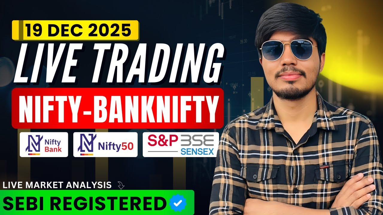 ♦️Nifty & Bank Nifty Live Analysis Today |19 Dec 2025 | Intraday Market ...