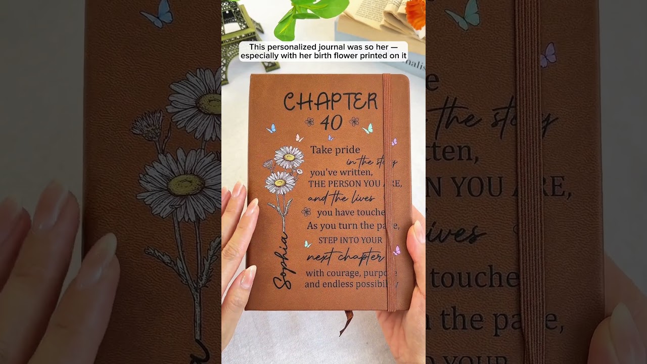 One More Chapter Of Life | Personalized Leather Journal